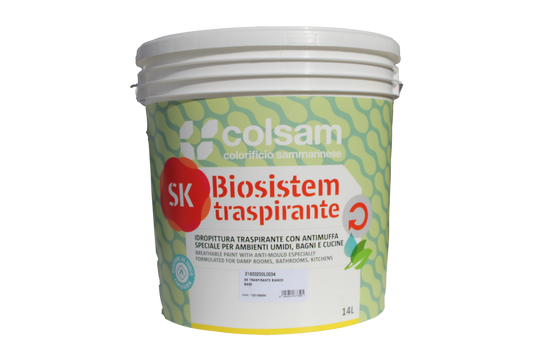 SAMMARINESE BIOSISTEM SK TRASPIRANTE - Idropittura antimuffa traspirante per interno 43.99 Centro Vernice