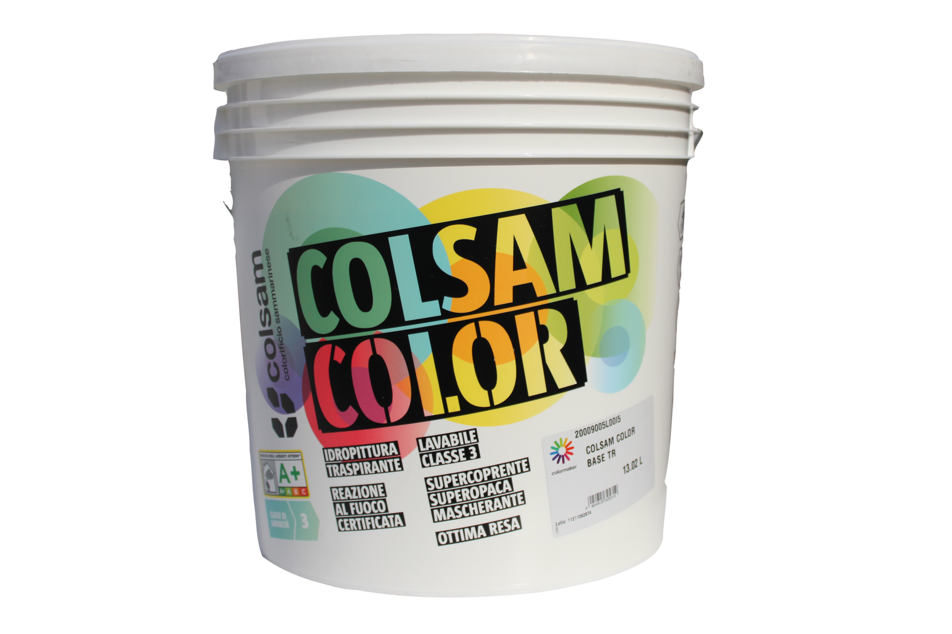 SAMMARINESE COLSAM COLOR - Idropittura traspirante lavabile per interni classe A+ 5.29 Centro Vernice